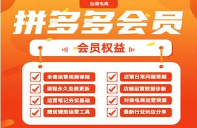 2025仙道电商拼多多店铺运营课程：开店注册/爆品挖掘/推广运营