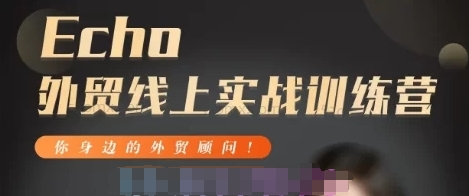 Echo外贸赚钱实战训练营：专为外贸新人从业者打造（30节课程）