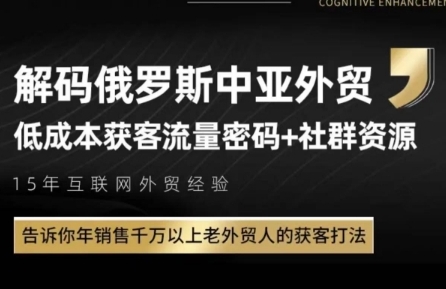 俄罗斯外贸0成本引流爆单赚钱：Yandex搜索引擎获客/VKontakte运营
