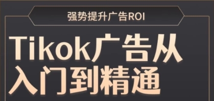 黄康祥TikTok付费广告投流课程：跨境电商付费投流赚钱详解