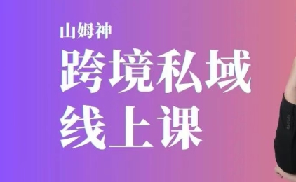 山姆神sam跨境TikTok引流成交精品课：新手小白入局跨境必学