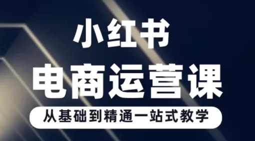 大司马小红书电商运营课程：零基础入门小红书电商教学